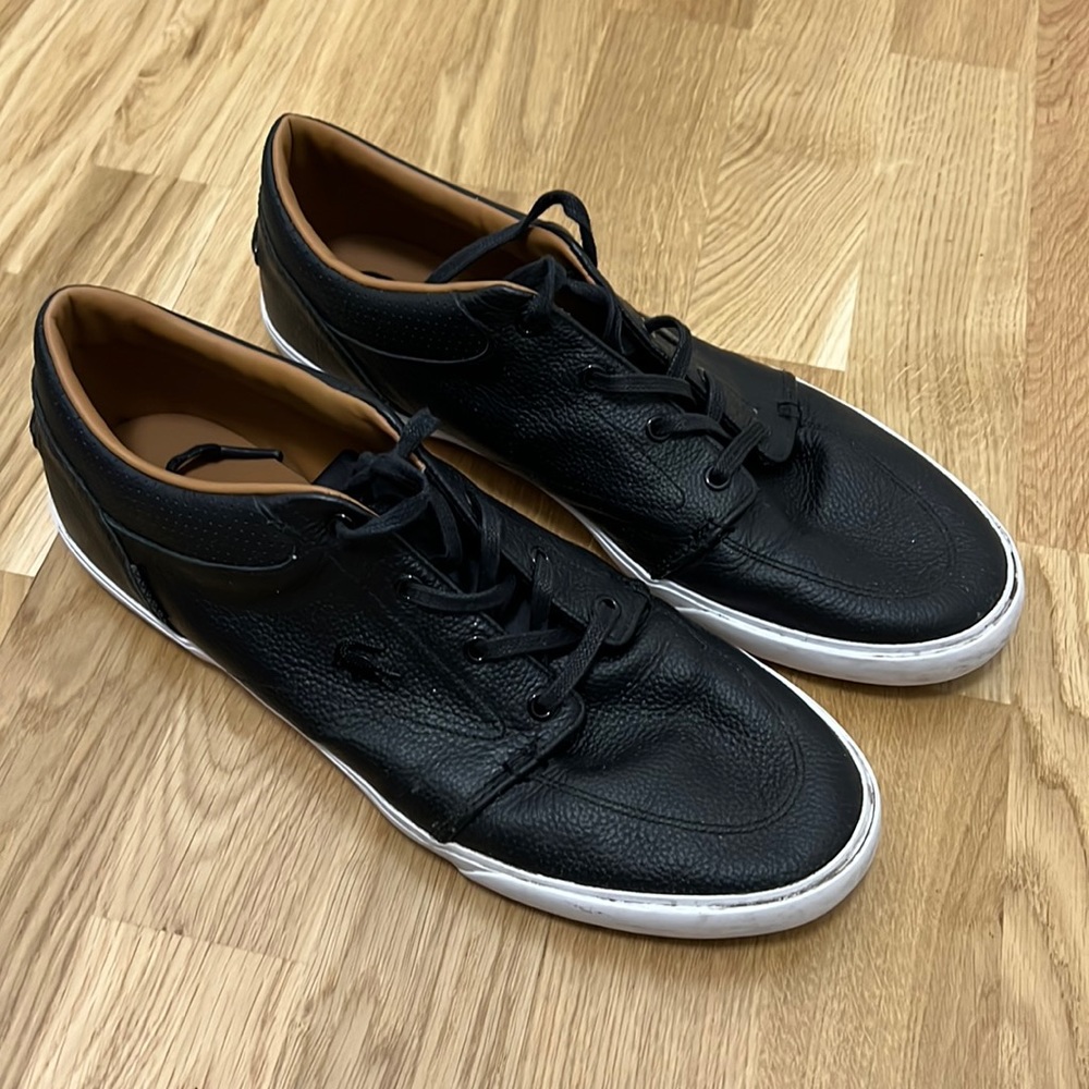 Lacoste Men’s Casual Sneaker Black Size 11.5